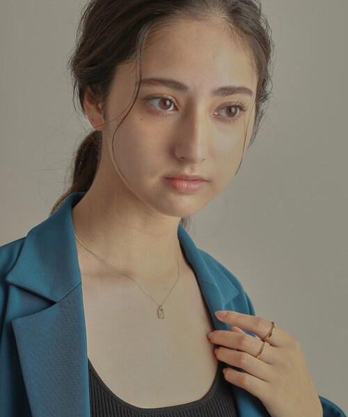 K18ダイヤモンド スクエアフレーム ネックレス（ネックレス）｜COCOSHNIK（ココシュニック）