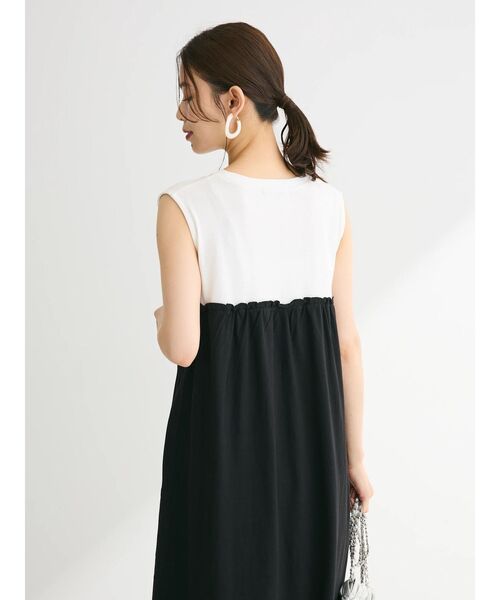 Sugar spoon（シュガースプーン）の「・SUGAR　SPOON　<COOL>ドッキングワンピ（ワンピース・レディース・オフホワイト/チャコールグレー/ブラック・FREE）」の13枚目の写真