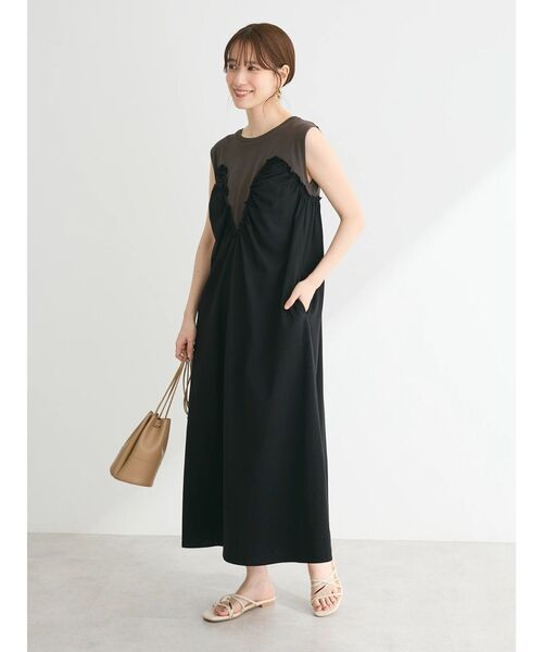 Sugar spoon（シュガースプーン）の「・SUGAR　SPOON　<COOL>ドッキングワンピ（ワンピース・レディース・オフホワイト/チャコールグレー/ブラック・FREE）」の15枚目の写真