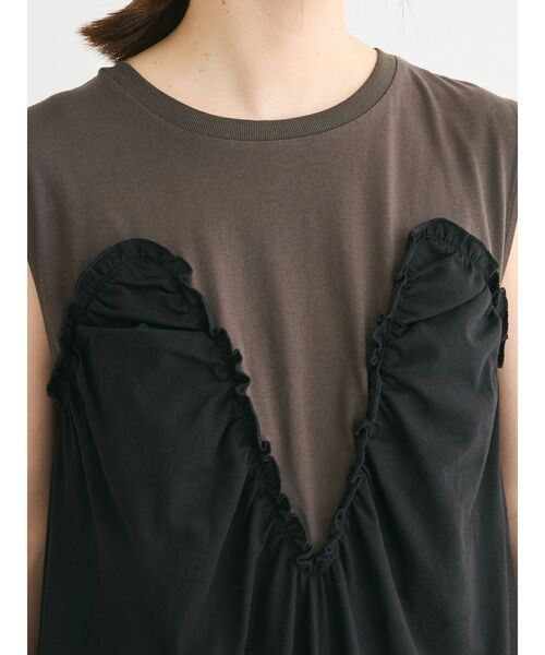 Sugar spoon（シュガースプーン）の「・SUGAR　SPOON　<COOL>ドッキングワンピ（ワンピース・レディース・オフホワイト/チャコールグレー/ブラック・FREE）」の16枚目の写真