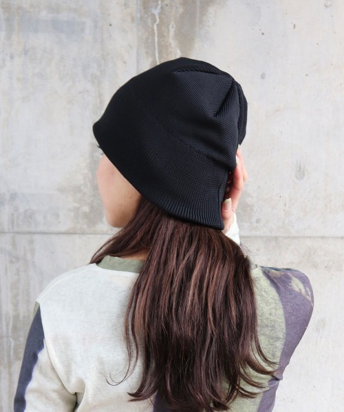 OVERRIDE（オーバーライド）の「OVERRIDE  REP 2WAY BEANIE / オーバーライド（ニットキャップ/ビーニー・メンズ・ブルー/ライトブラウン/グレー/ブラック・58cm）」の9枚目の写真
