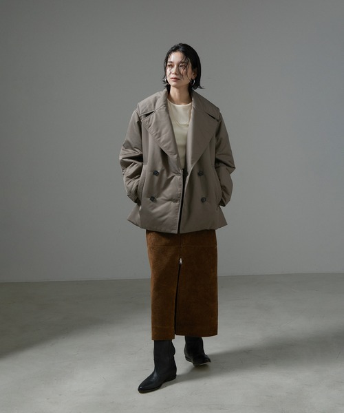 SALON adam et rope'（サロン アダム エ ロペ）の「【WEB限定】シアーベロアクルーネック（Tシャツ/カットソー・レディース・オフホワイト/ネイビー/ブラック・FREE）」の20枚目の写真