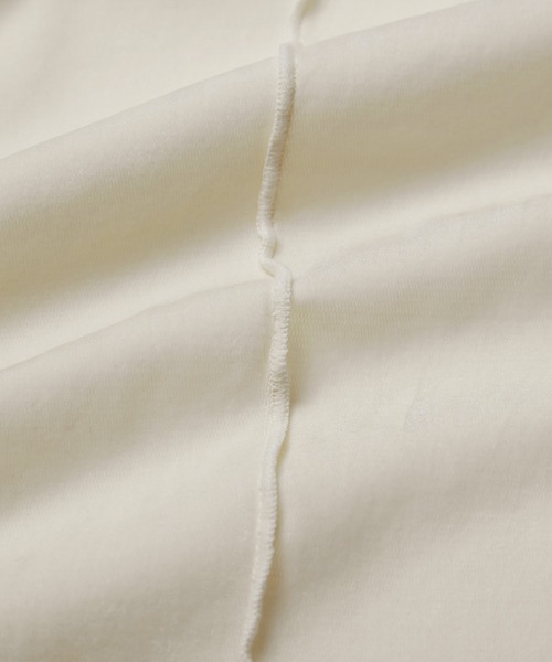 SALON adam et rope'（サロン アダム エ ロペ）の「【WEB限定】シアーベロアクルーネック（Tシャツ/カットソー・レディース・オフホワイト/ネイビー/ブラック・FREE）」の6枚目の写真