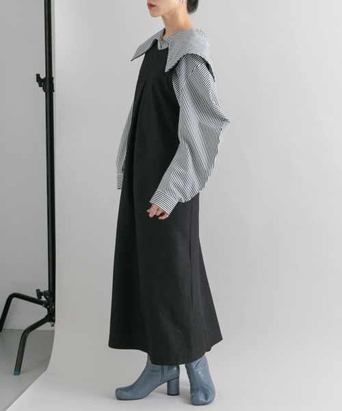 KBF（ケイビーエフ）の「ステッチデザインラウンドトゥブーツ（ブーツ・レディース・グレー系その他/アイボリー/ブラック・38/36/37）」の21枚目の写真