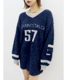 EVRIS | シャギーユニフォームミニニットワンピース(ニット/セーター)