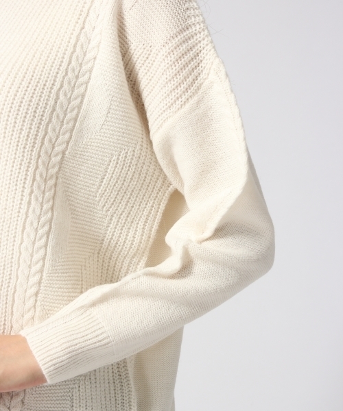 GLOBAL WORK(グローバルワーク)の「7ゲージイタリアハイネックプルオーバー長袖/563015(ニット/セーター・レディース・グレー/ネイビー/ホワイト/カーキ・SMALL/MEDIUM/LARGE)」の14枚目の写真