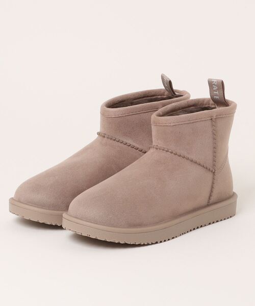 TEMPERATE(テンパレイト)の「MURPHY (TEMPERATE/テンパレイト)完全防水 ムートン風 レインブーツ(ブーツ・レディース・グレー/ブラック・37/38/39/36)」の1枚目の写真