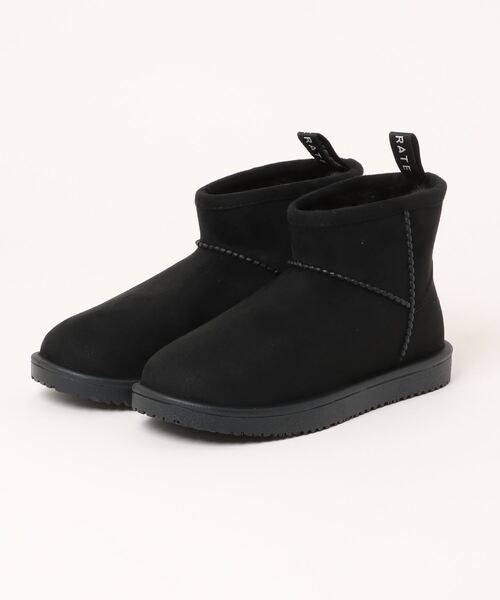 TEMPERATE(テンパレイト)の「MURPHY (TEMPERATE/テンパレイト)完全防水 ムートン風 レインブーツ(ブーツ・レディース・グレー/ブラック・37/38/39/36)」の2枚目の写真