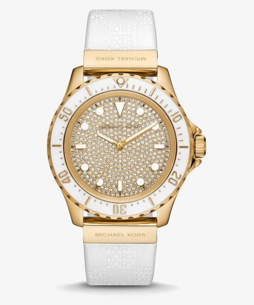 MICHAEL KORS 腕時計 シリコーン パヴェ ダイヤル ウォッチ43mm MICHAEL KORS（マイケルコース）の「シリコーン パヴェ ダイヤル