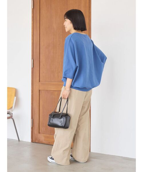 AMERICAN HOLIC（アメリカンホリック）の「7分袖ドルマンミニ裏毛プルオーバー1（スウェット・レディース・ブルー/ダークネイビー・M/L）」の11枚目の写真