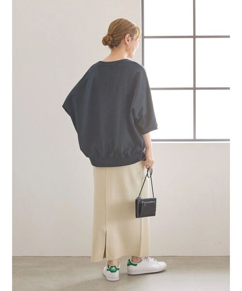 AMERICAN HOLIC（アメリカンホリック）の「7分袖ドルマンミニ裏毛プルオーバー1（スウェット・レディース・ブルー/ダークネイビー・M/L）」の17枚目の写真