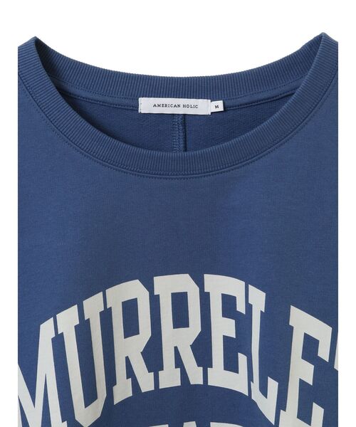 AMERICAN HOLIC（アメリカンホリック）の「7分袖ドルマンミニ裏毛プルオーバー1（スウェット・レディース・ブルー/ダークネイビー・M/L）」の20枚目の写真