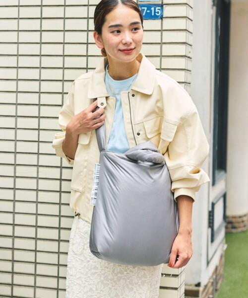WEEKEND(ER)(ウィークエンダー)の「WEEKEND(ER) × FREAK'S STORE/ウィークエンダー × フリークスストア 別注PUFF TOTE/別注パフトート(トートバッグ・レディース・グレー/オリーブ/ブラック/ベージュ・ONE SIZE)」の12枚目の写真