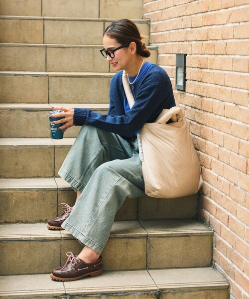 WEEKEND(ER)(ウィークエンダー)の「WEEKEND(ER) × FREAK'S STORE/ウィークエンダー × フリークスストア 別注PUFF TOTE/別注パフトート(トートバッグ・レディース・グレー/オリーブ/ブラック/ベージュ・ONE SIZE)」の16枚目の写真