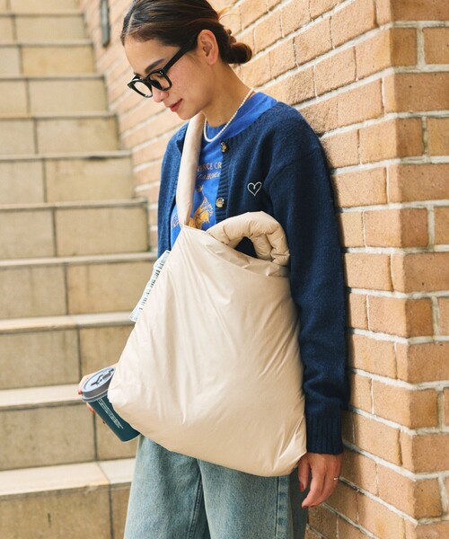 WEEKEND(ER)(ウィークエンダー)の「WEEKEND(ER) × FREAK'S STORE/ウィークエンダー × フリークスストア 別注PUFF TOTE/別注パフトート(トートバッグ・レディース・グレー/オリーブ/ブラック/ベージュ・ONE SIZE)」の18枚目の写真