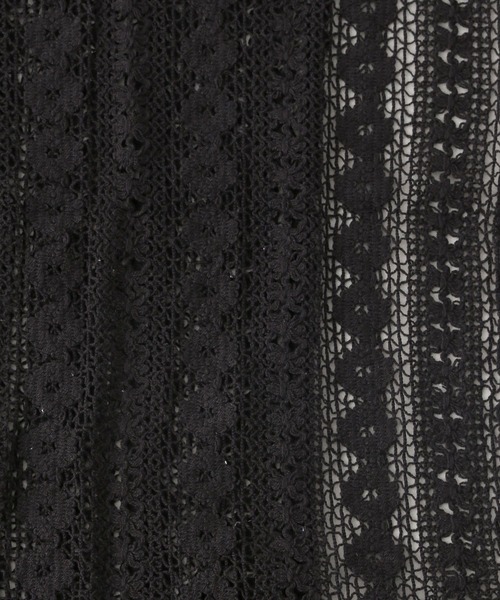 LEPSIM（レプシィム）の「レースラップスカート　128031（スカート・レディース・ブラック/オフホワイト・FREE）」の13枚目の写真