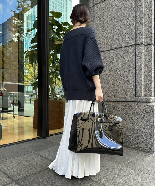 DouDou（ドゥドゥ）の「パネルプリーツスカート（スカート・レディース・チャコールグレー/ブラック/ベージュ/オフホワイト/ボルドー/ブラウン/ライトベージュ・FREE/TM）」の11枚目の写真