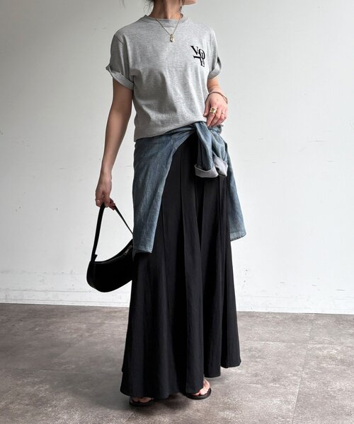 DouDou（ドゥドゥ）の「パネルプリーツスカート（スカート・レディース・チャコールグレー/ブラック/ベージュ/オフホワイト/ボルドー/ブラウン/ライトベージュ・FREE/TM）」の15枚目の写真