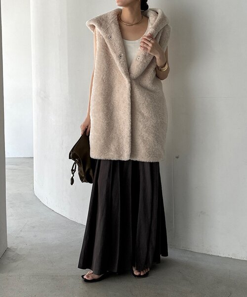 DouDou（ドゥドゥ）の「パネルプリーツスカート（スカート）」 - WEAR