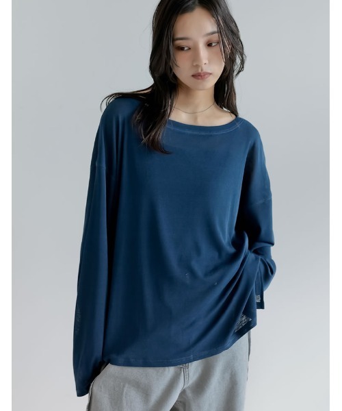 セール】[新色追加]シアーカットソートップス（Tシャツ