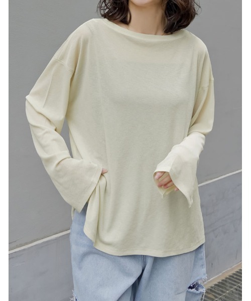 トップス Reee セール】[新色追加]シアーカットソートップス（Tシャツ/カットソー