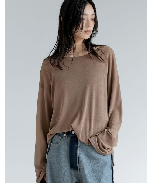 セール】[新色追加]シアーカットソートップス（Tシャツ