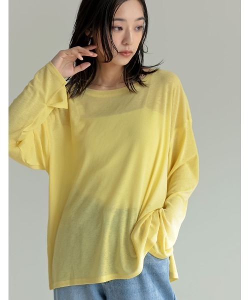 セール】シアーカットソートップス（Tシャツ/カットソー）｜Re