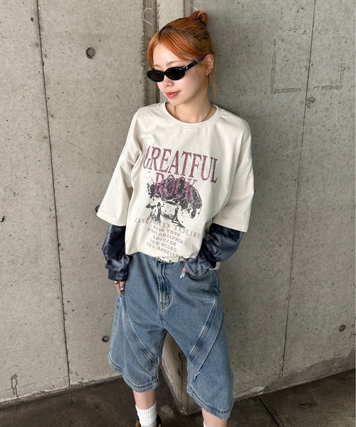 sedacle（セダクル）の「フェイクレイヤードロンT（Tシャツ/カットソー