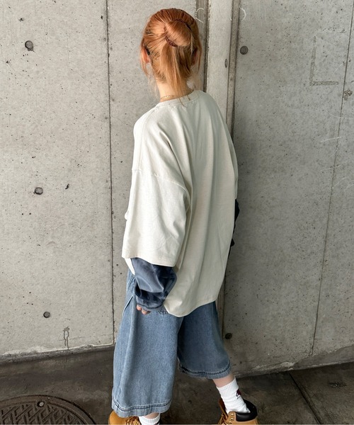sedacle(セダクル)の「フェイクレイヤードロンT(Tシャツ/カットソー・メンズ・チャコールグレー/アイボリー/ブラック/グレー系その他・SMALL/MEDIUM/LARGE)」の6枚目の写真