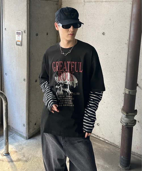 Naptime フェイクレイヤード ロングtシャツ Naptime フェイクレイヤード ロングtシャツ Naptime. フェイク