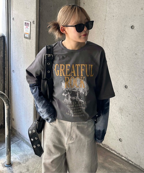 セール】フェイクレイヤードロンT（Tシャツ/カットソー）｜sedacle