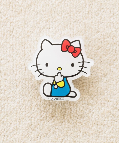 Me%(ミィパーセント)の「【HELLO KITTY】モバイルグリップ 135064(スマホグッズ・レディース・アイボリー/ベージュ/その他1/ブルー系その他・FREE)」の9枚目の写真