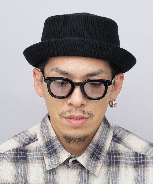 Ruben(ルーベン)の「コットン混 微起毛 サーモ ポークパイハット(ハット・メンズ・ブラック/グレー・FREE)」の12枚目の写真