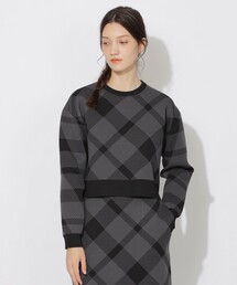 ブルーレーベルクレストブリッジ ニットプルオーバー　ニットパーカー　38 黒 BLUE LABEL / BLACK LABEL CRESTBRIDGE｜ブルーレーベル
