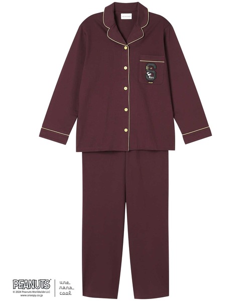 ウンナナクール パジャマ ルームウェア セット販売 美品 セール】【綿100％】PEANUTS × une nana cool ネップフーディー
