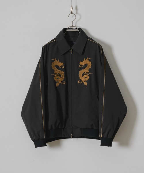 CASPER JOHN（キャスパージョン）の「Dragon embroidery detachable SUKAJAN/ドラゴンエンブロイダリーデタッチャブルスカジャン（スカジャン・メンズ・ブラック/ブラック系その他/ブラック系・X-SMALL/LARGE/MEDIUM/SMALL）」の6枚目の写真