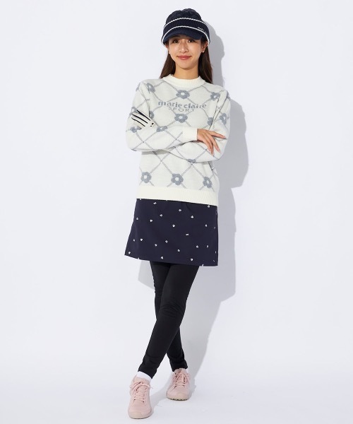 marie claire/マリ.クレール】レディースクルーネックセーター ゴルフ