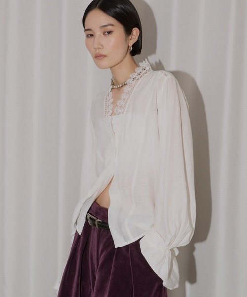 Lace blouse / レースブラウス（シャツ/ブラウス）｜yae（ヤエ
