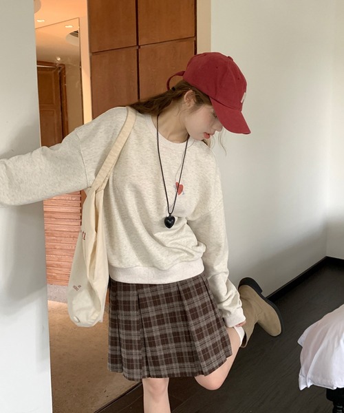 HALEY PESCA(ヘーリーペスカ)の「HALEY PESCA/ギークチェック ミディアムプリーツスカート(スカート・レディース・ブラック/ブルー/ブラウン・SMALL/MEDIUM)」の15枚目の写真
