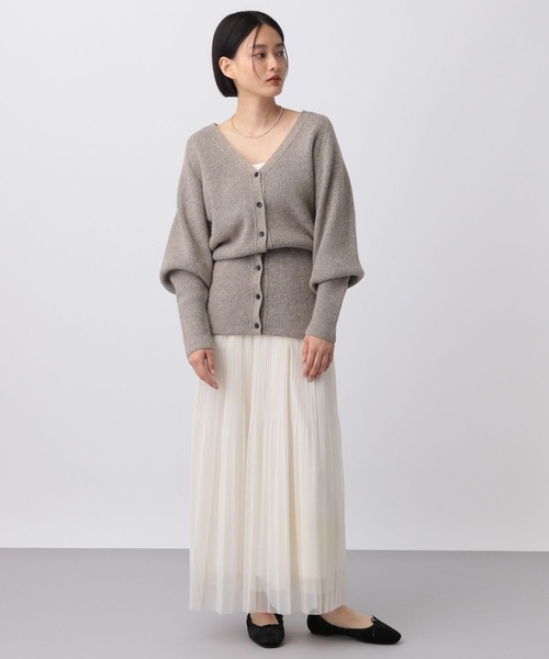 セール】ウエストシェイプVネックカーディガン（カーディガン/ボレロ