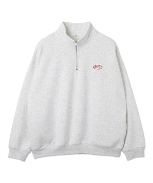 WEGO(ウィゴー)の「WEGO/ワンポイントハーフジッププルオーバー(スウェット・メンズ・ブラック/アッシュグレー/ホワイト・MEDIUM/LARGE)」の21枚目の写真