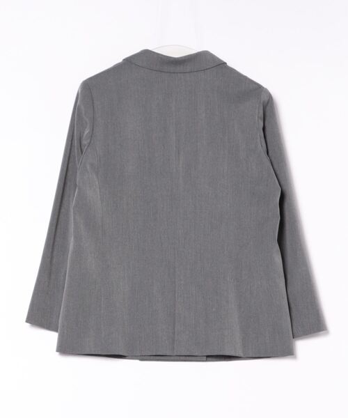 PICCIN(ピッチン)の「【セットアップ可能】ツイルストレッチダブルジャケット(スーツジャケット・レディース・ネイビー/グレー・M)」の3枚目の写真