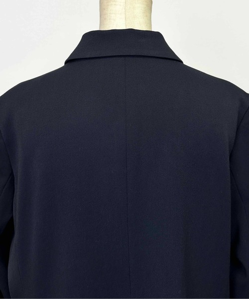 PICCIN(ピッチン)の「【セットアップ可能】ツイルストレッチダブルジャケット(スーツジャケット・レディース・ネイビー/グレー・M)」の18枚目の写真