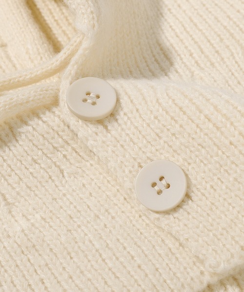 SAISON DE PAPILLON(セゾンドパピヨン)の「2wayニットフードウォーマー(マフラー・レディース・アイボリー/ブラック/ベージュ/チャコール・フリー)」の8枚目の写真