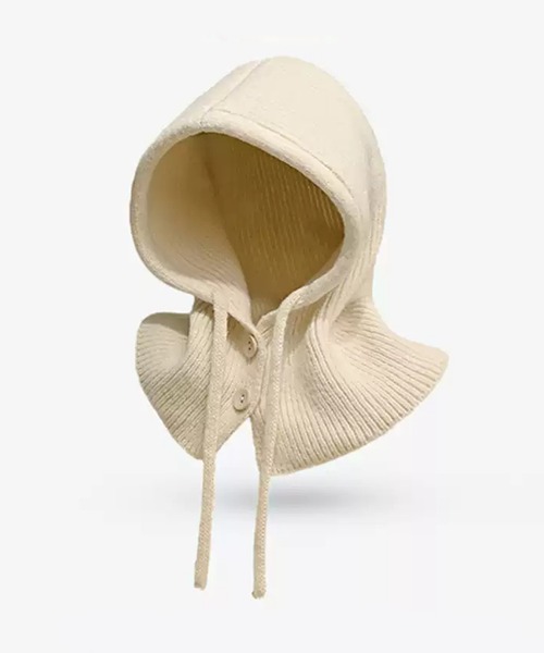 SAISON DE PAPILLON(セゾンドパピヨン)の「2wayニットフードウォーマー(マフラー・レディース・アイボリー/ブラック/ベージュ/チャコール・フリー)」の15枚目の写真