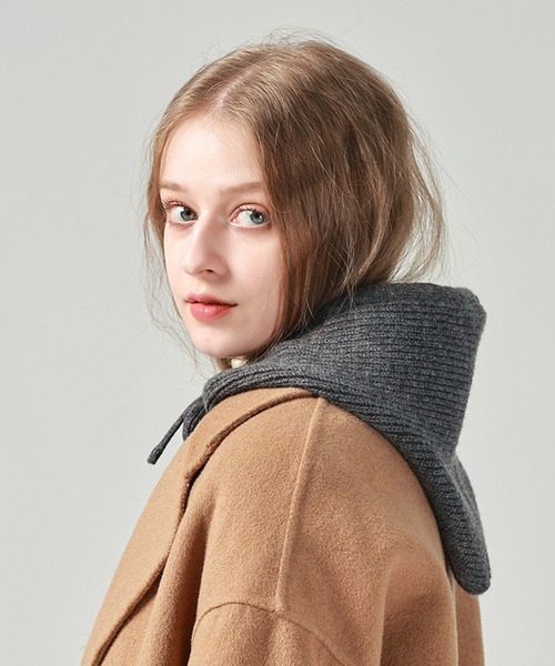 SAISON DE PAPILLON(セゾンドパピヨン)の「2wayニットフードウォーマー(マフラー・レディース・アイボリー/ブラック/ベージュ/チャコール・フリー)」の22枚目の写真