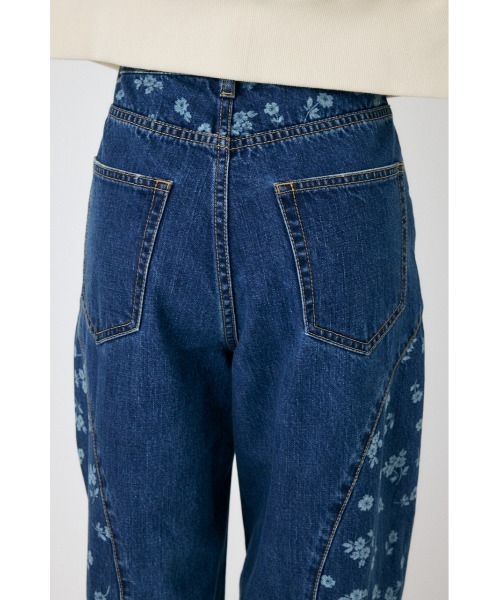 MOUSSY（マウジー）の「FLORAL WIDE STRAIGHT（デニムパンツ・レディース・ブルー/ライトブルー・0/1/2）」の12枚目の写真