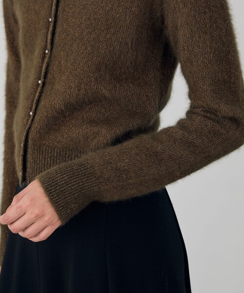 フォックスカシミヤ クルーネックカーディガン（カーディガン/ボレロ