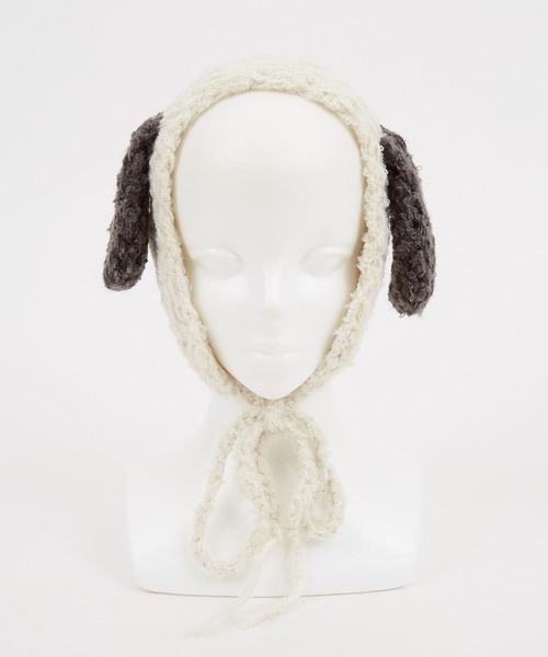 an meets zakka 耳付きニットイヤーマフ / 耳当て レディース メンズ