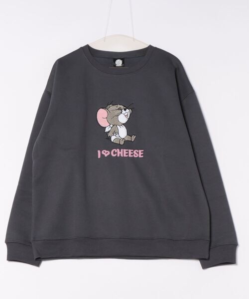 Tom＆Jerry（トムアンドジェリー）の「【TOM AND JERRY/トムとジェリー】オリジナルデザイン 裏起毛クルーネックスウェット ジェリー タフィー マッスル（スウェット・メンズ・ベージュ系その他3/ベージュ系その他2/ホワイト系その他/ブルー系その他3/ブラック系その他2/グレー系その他・MEDIUM/LARGE/X-LARGE）」の13枚目の写真